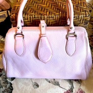 Cole Haan Village F04 Pale Pink Leather Small clamshell purse mint condition
